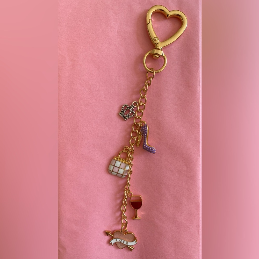 Girlie Charm Keychain - Handcrafted